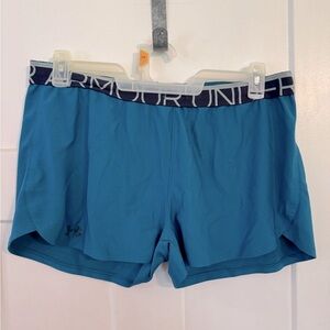 Blue under armor shorts